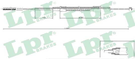 Bremsewire LPR C0078B Bremsewire LPR C0078B