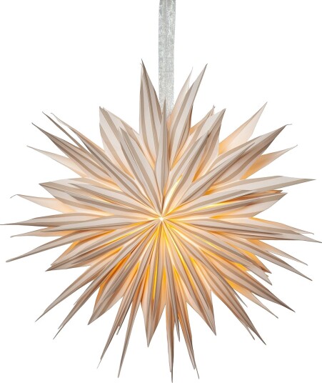Star Trading   Stjerne Print 60cm   Hvit