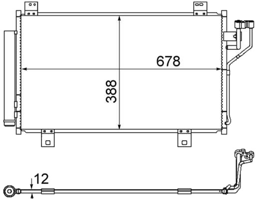 MAHLE AC 865 000S Kondensator, klimaanlegg