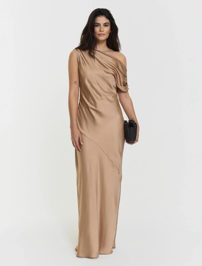 Twist & Tango Vanessa Satin Dress Beige 38