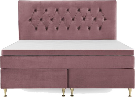 Royal Velvet Komplett Sengepakke 180x200 cm Rosa Fløyel/Lave Gullben
