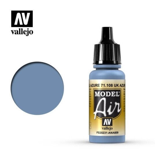 Vallejo Model Air UK Azure Blue 17ml (71.108)