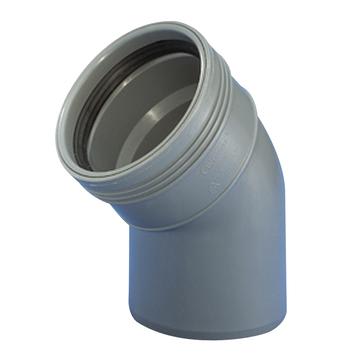 Wavin Wafix 40 mm Rørbend 45° med Fix-lock