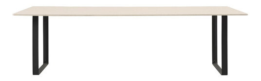 Muuto 70/70 spisebord 255 x 108 cm Sand laminate-Plywood-Black