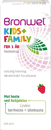 Bronwel Kids + Family Hostesirup, 240 ml