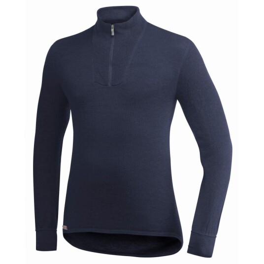 Woolpower Zip Turtleneck 200 Blå XXS Man