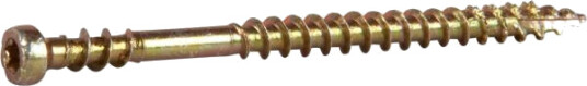 Essve Sokkelskrue 3,9 mm Ø 57 mm Gul-250 Rustfritt Stål til Listverk og Gulv