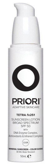 Priori Tetra Fx251 Broad Spectrum Spf50 Color Guide 50ml