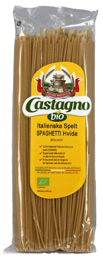 Castagno Spelt Spaghetti hvid Ø 500g Castagno Spelt Spaghetti hvid Ø 500g