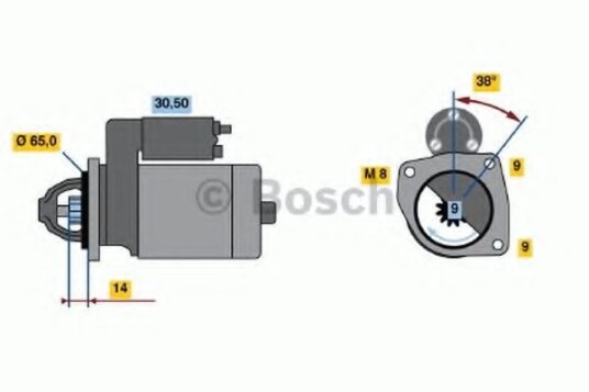 Starter BOSCH 0 986 017 030
