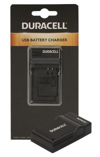 Duracell DRC5911 Kamera Batterilader med USB-kabel Duracell DRC5911 Kamera Batterilader med USB-kabel