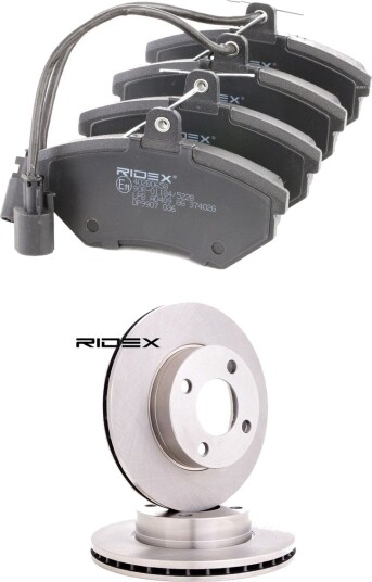 Bremseskiver og -klosser RIDEX 3405B2601