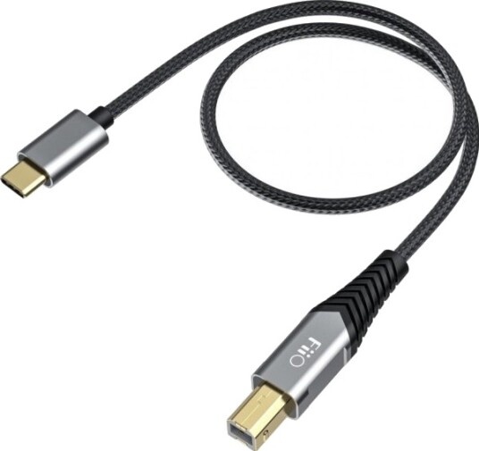 Usb-Kabel Fiio Usb-C Til Usb-B 0,5 M Svart Usb-Kabel Fiio Usb-C Til Usb-B 0,5 M Svart