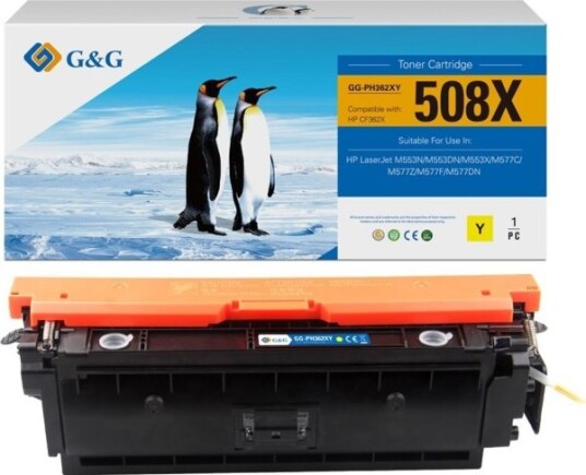 Toner G&G G&G Kompatybilny Toner Z Hp Cf362x Nt-Ph362xy Hp 508X Yellow 9500S High Capacity
