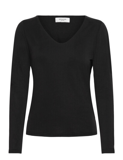 Rosemunde Rwelma Modal V-Neck T-Shirt - Black - XS Rosemunde Rwelma Modal V-Neck T-Shirt - Black - XS