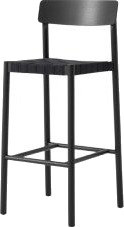 &Tradition Betty TK15 Barkrakk Svart Lakkert Ask/ Sort Linrot