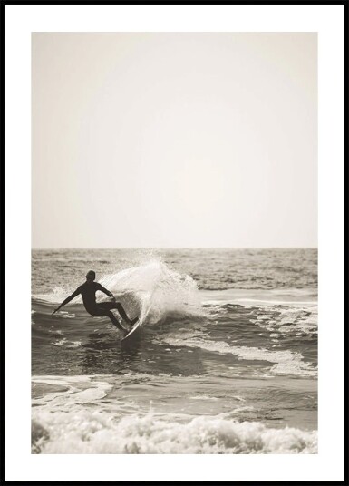 Surfer on the Waves Plakat Plakat / 50x70cm Surfer on the Waves Plakat Plakat / 50x70cm