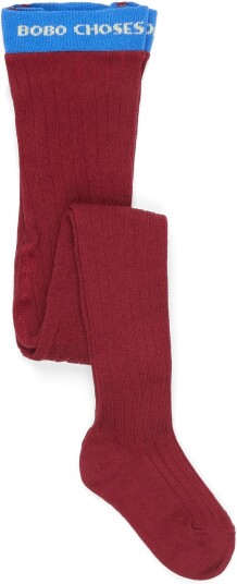 Bobo Choses Bobo Choses Ribbed Tights Bc RED 23/25