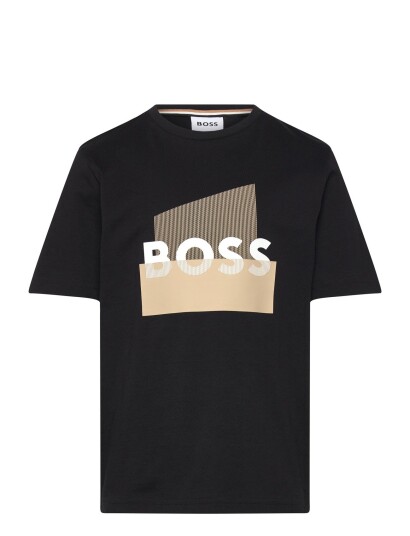BOSS Short Sleeves Tee Shirt Black 110 BOSS Short Sleeves Tee Shirt Black 110