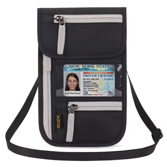 Reiselommebok med RFID-beskyttelse - Sort Reiselommebok med RFID-beskyttelse - Sort