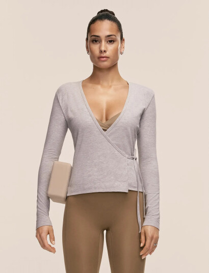Casall Sublime Studio Longsleeve Wrap Grey XL Casall Sublime Studio Longsleeve Wrap Grey XL