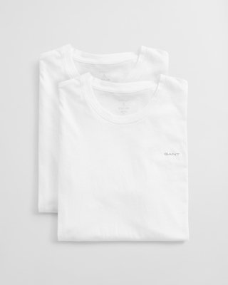 Gant 2-pakk t-skjorter med rund hals WHITE M Gant 2-pakk t-skjorter med rund hals WHITE M