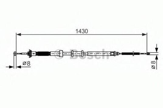Bosch Tautrekk parkeringsbrems BOSCH 1 987 482 389