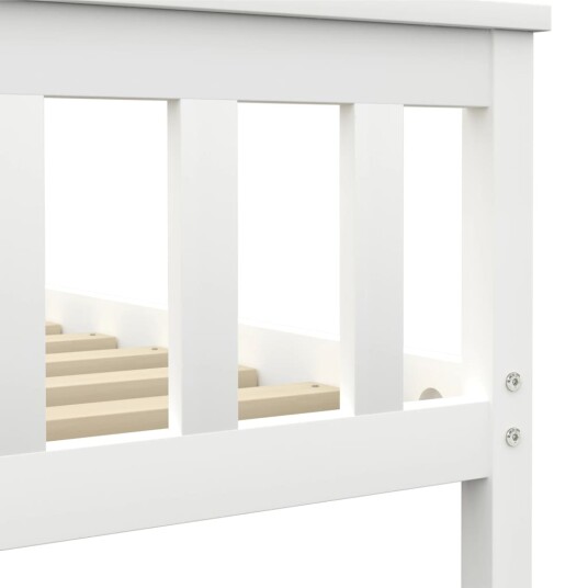 vidaXL Sengeramme hvit heltre furu 180x200 cm