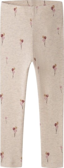 Name It Leggings Rib NmfNabila Peyote Melange Name It 2 år (92) Leggings Beige
