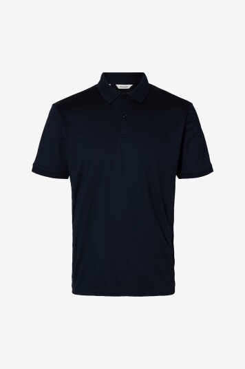 Selected HOMME - Pologenser slhFave Button SS Polo - Blå Selected HOMME - Pologenser slhFave Button SS Polo - Blå