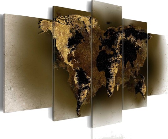 Bilde Brass Continents 200x100 Artgeist sp. z o. o.