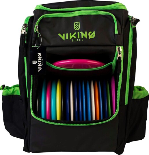 Viking Discs Tour Bag frisbeegolf sekk Svart/kalk Viking Discs Tour Bag frisbeegolf sekk Svart/kalk