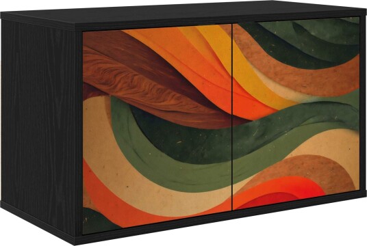 vidaXL Vegghengt TV skap BONN 69 x 33 x 40 cm Svart eik Konstruert tre vidaXL Vegghengt TV skap BONN 69 x 33 x 40 cm Svart eik Konstruert tre