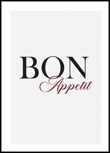 Bon Appetit Plakat Plakat / 21x30cm