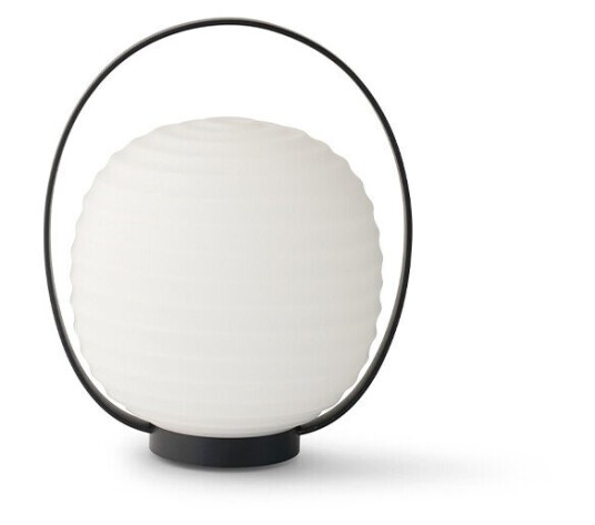 New Works Lantern Portable Bordlampe Svart/Opal Hvit New Works Lantern Portable Bordlampe Svart/Opal Hvit