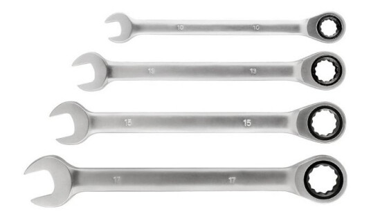 Kwb 460490 Skraldenøgle-Dobbelt 4 Dele 10 - 17 Mm Kwb 460490 Skraldenøgle-Dobbelt 4 Dele 10 - 17 Mm