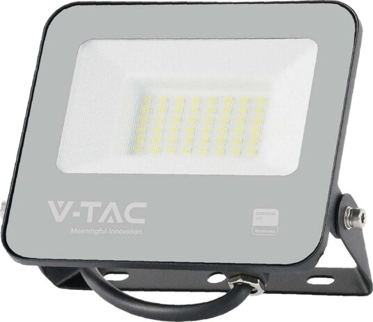 V Tac 30W LED lyskaster 135lm/W Samsung LED chip arbeidslampe 1m ledning utendørs Dimbar : Ikke dimbar Farge på huset : Svart Kulør : Varm