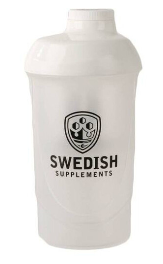 SWEDISH SUPPLEMENTS Swedish Shaker 600 ml, transparent risteflaske