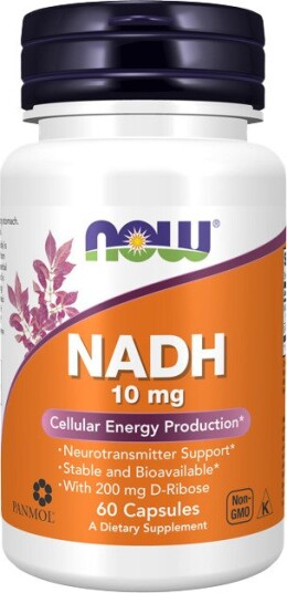 NADH 10 mg + 200 mg Ribose 60 kapsler
