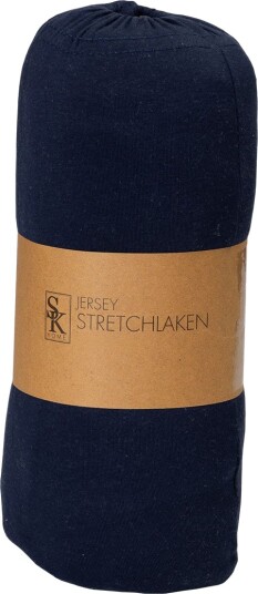 SK Home Jersey stretchlaken 90x200 Marine 90x200