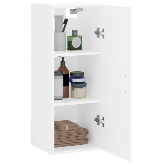 Veggskap hvit 34,5x34x90 cm 8720845440282