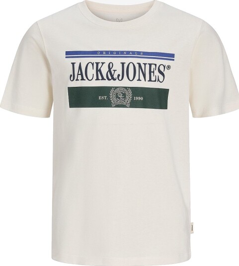 Jack & Jones Junior T skjorte Jorfrederiksberg Graphic Box Tee Ss Hvit