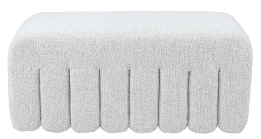 Trend Collection Ciske Puff Bouclé Ecru M – 98 x 46 x 45 cm Trend Collection Ciske Puff Bouclé Ecru M – 98 x 46 x 45 cm