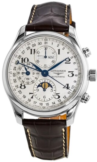 Longines Herreklokke L2.773.4.78.3 Master Sølvfarget/Lær Ø42 mm Longines Herreklokke L2.773.4.78.3 Master Sølvfarget/Lær Ø42 mm