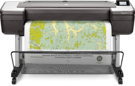 Hp Designjet T1700 - 44" Storformatsskriver - Farge - Ink-Jet - 1118 X 1676 Mm - 2400 X 1200 Dpi - Inntil 0.55 Min/Side - Gigabit Lan, Usb-Vert - Kutter