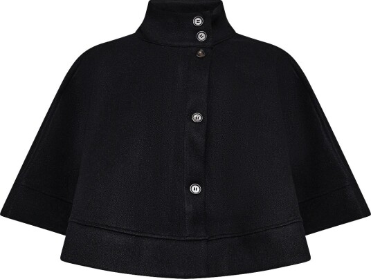Vero Moda Vmkleo Highneck Button Cape Jrs Zld Black L/XL