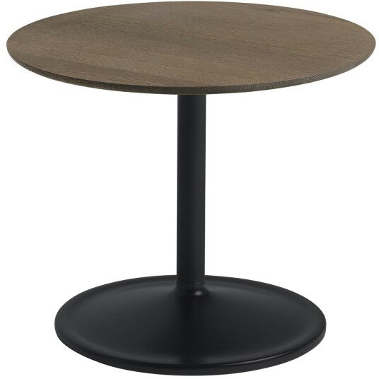 Muuto Soft Sidebord Ø48x40 cm Massiv Røkt Eik / Sort