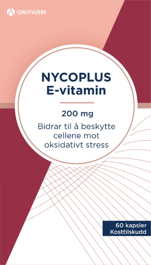 Nycoplus E vitamin 200 mg kapsler 60 stk.