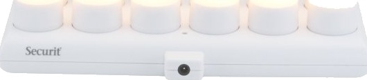 Securit® Sett 12 Stk. Ayla Glasskanner 12 Stk. Led Telys Og Ladestasjon Hvit/Hvit Lyskilde