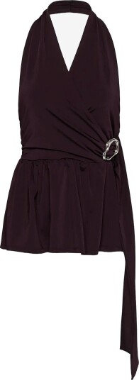 Gestuz Gzseren Halterneck Top DEEP PLUM XL